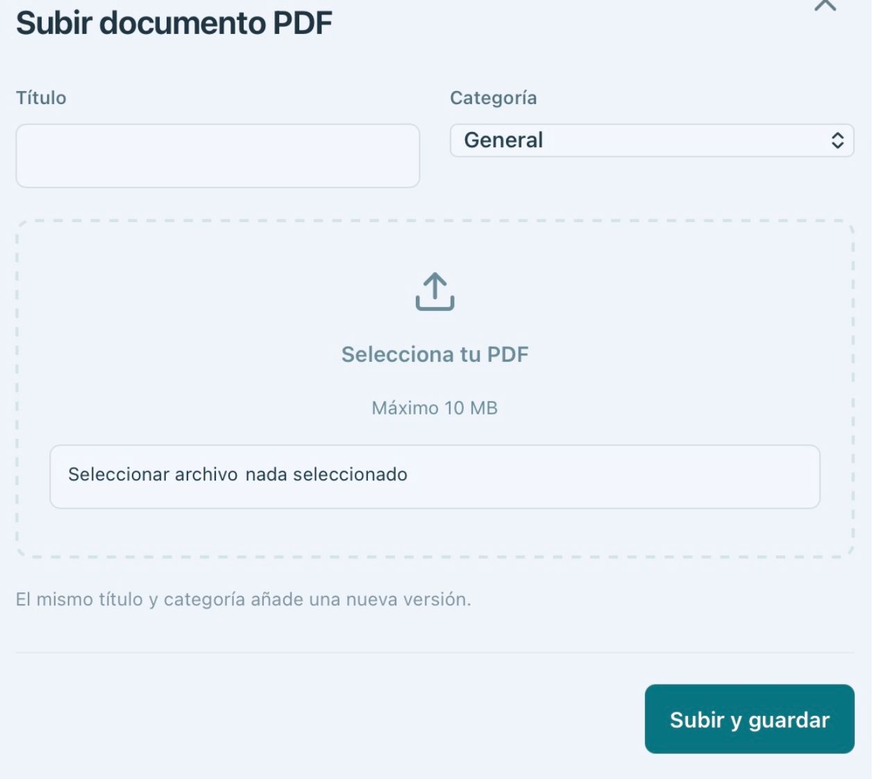 Captura de Documentación compartida